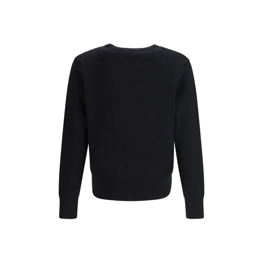 Black Merino Wool Cardigan