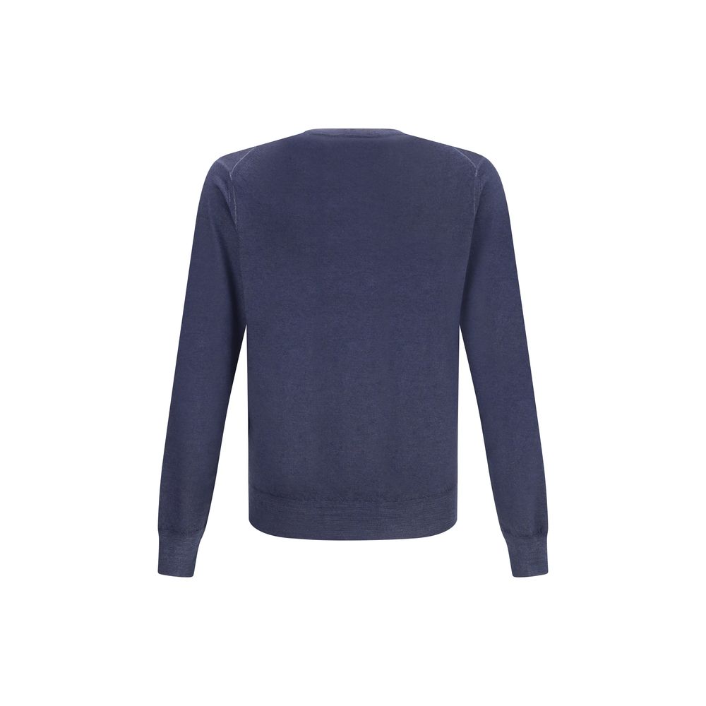 Green V-neck Sweater