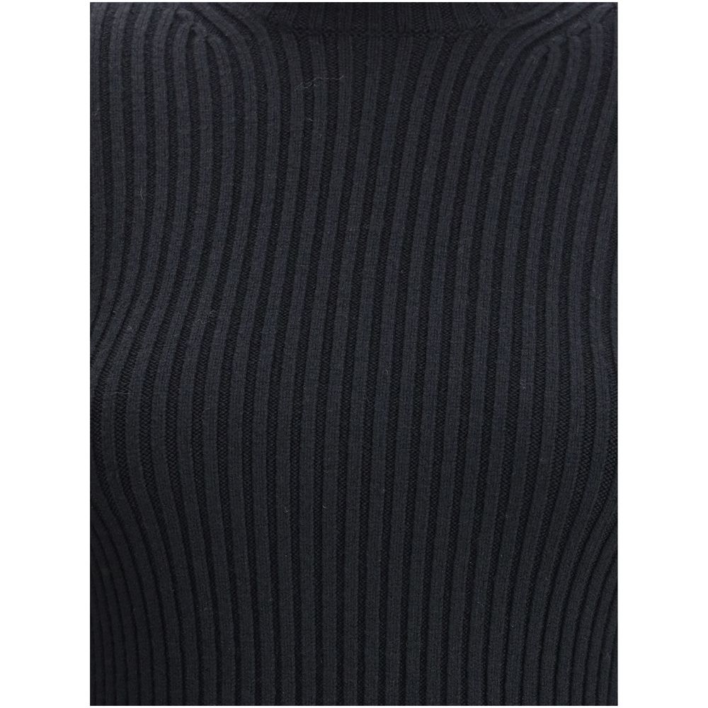 Ribbed long-sleeve T-shirt