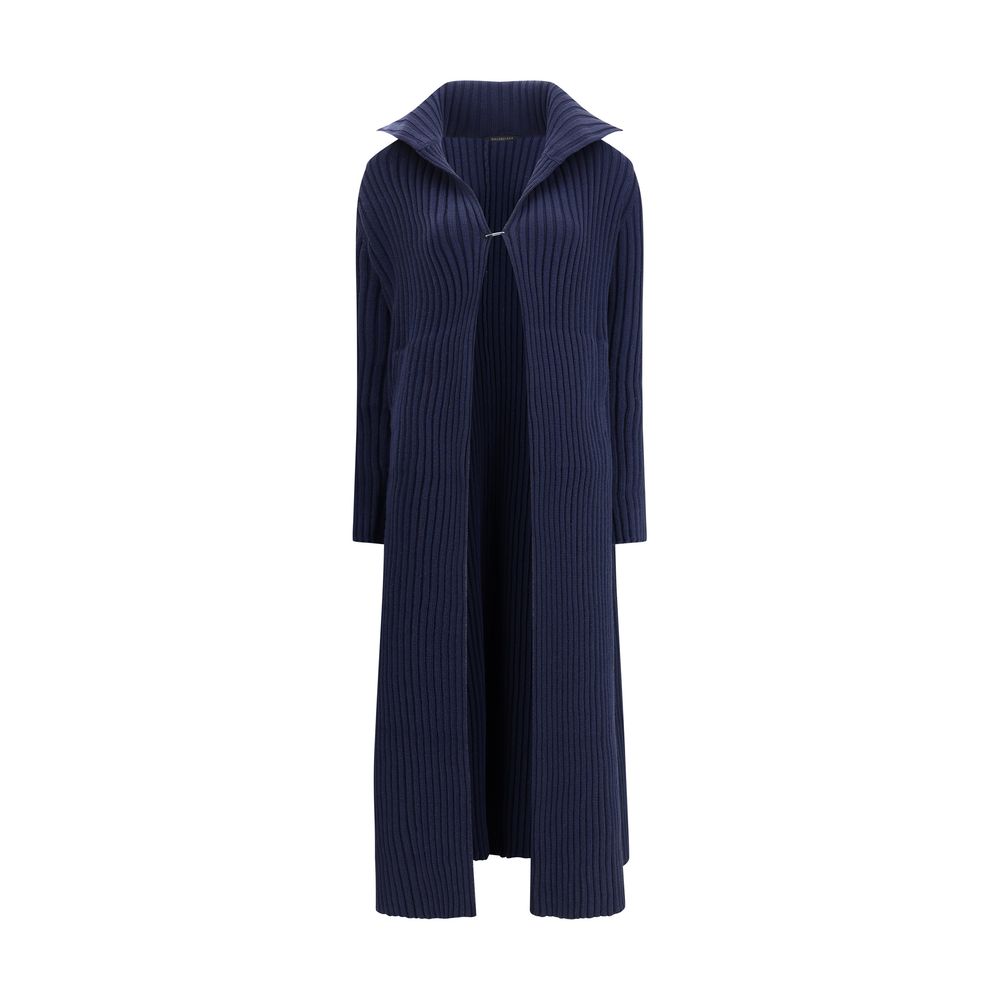 Ribbed Shawl-Collar Cardigan