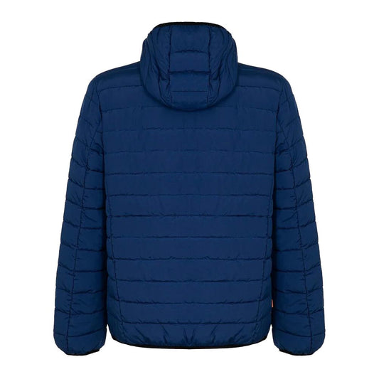 Blue Polyester Jackets & Coat