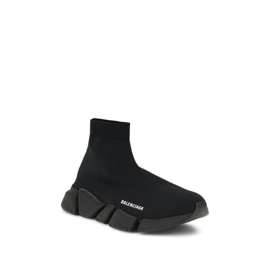 Black Rubber Athletic Sneakers