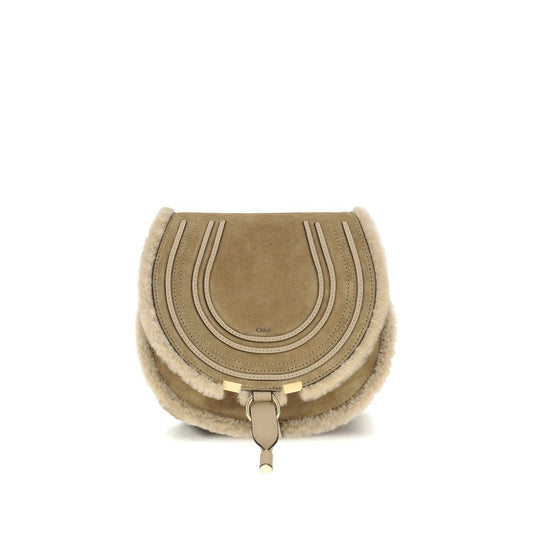 Beige Calf Leather Bos Taurus Shoulder Bag
