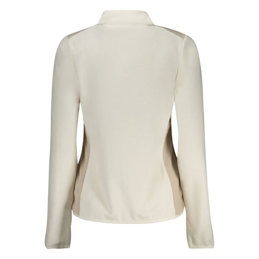 Bianco Polyester Women Sweatshirt