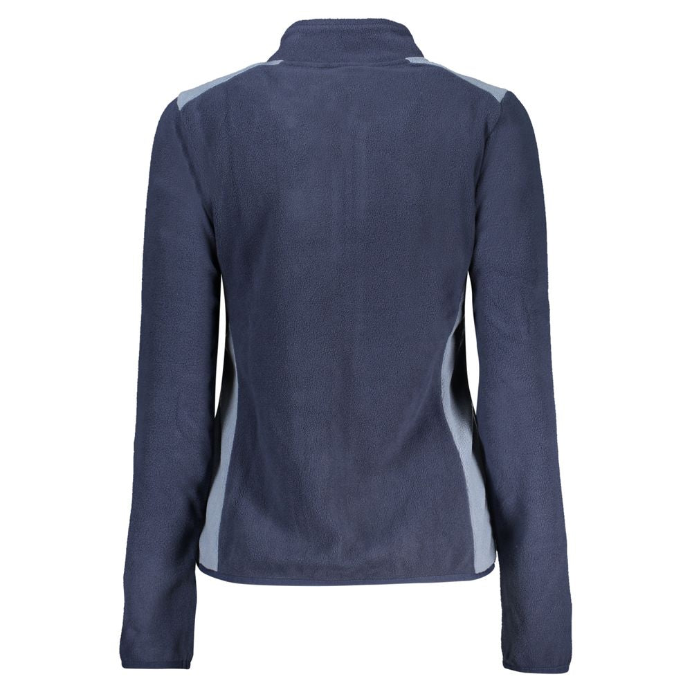 Blue Polyester Women's Sweatshirt