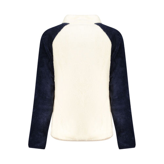 White Polyester Women Sweatshirt