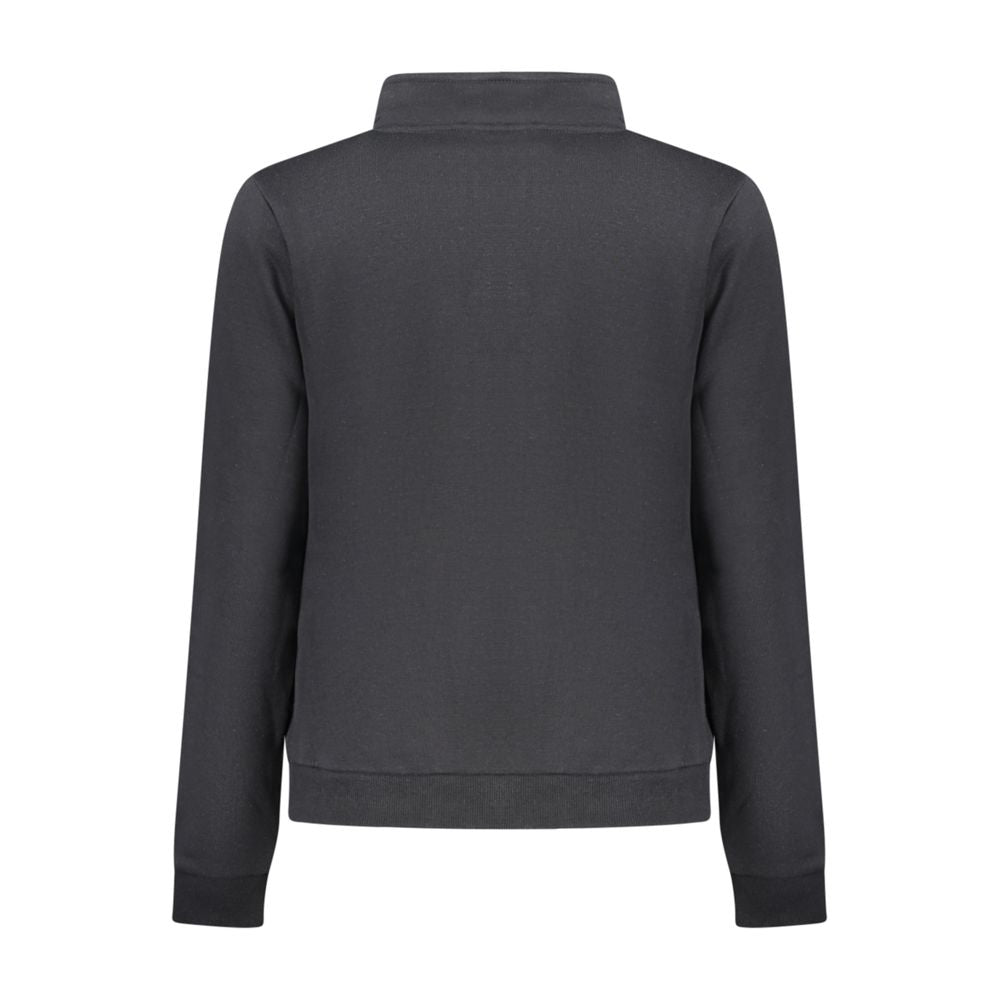 Black Cotton Women Sweatshirt