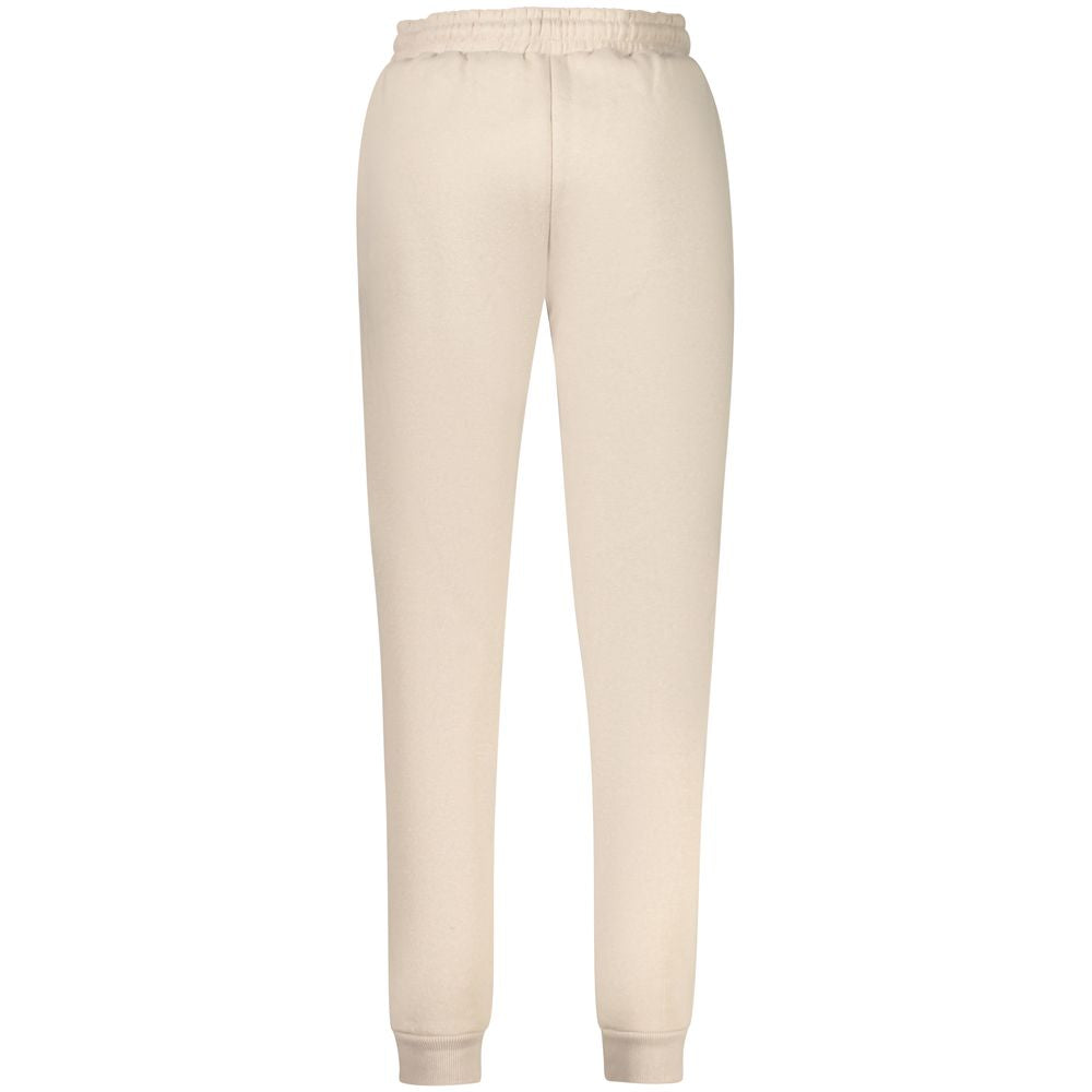 Beige Cotton Women Sweatpant