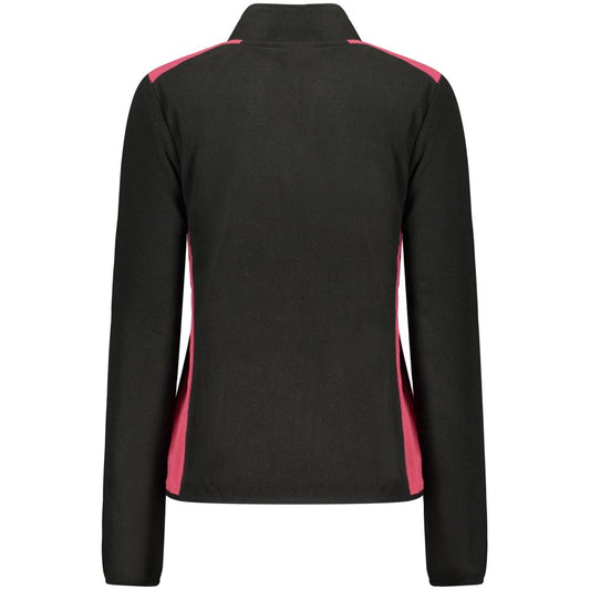 Black Polyester Women's Sweatshirt