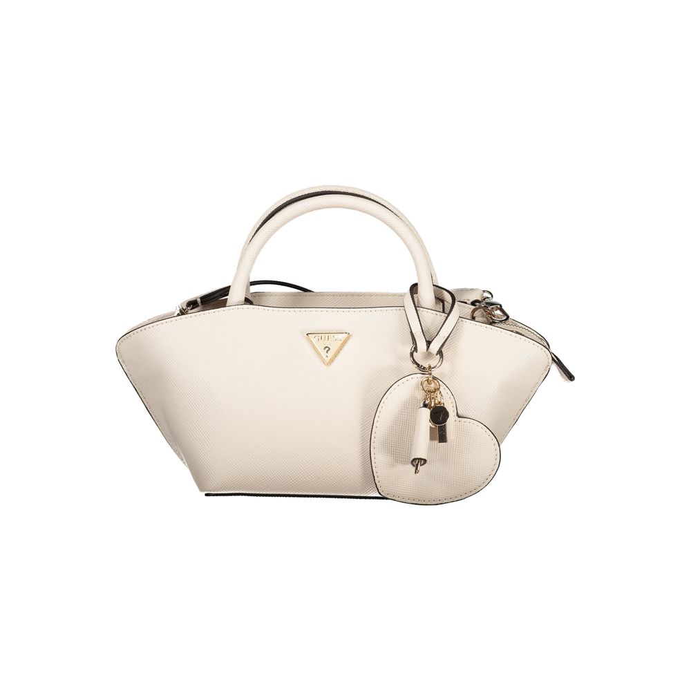 Beige Polyethylene Handbag