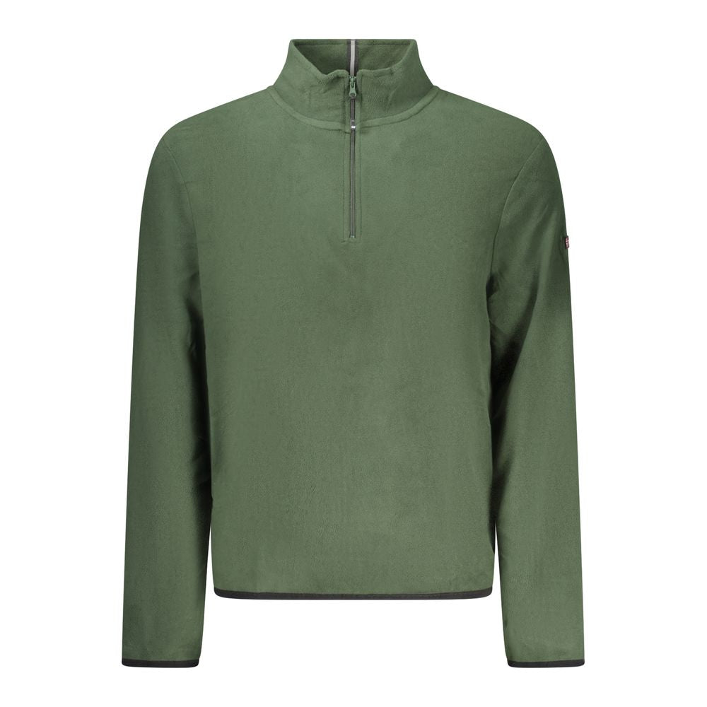Green Polyester Men Sweater