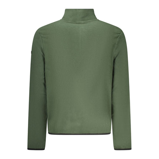 Green Polyester Men Sweater
