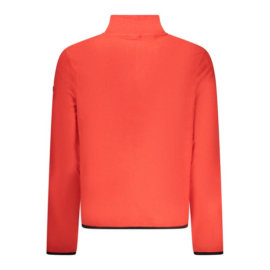 Red Polyester Men's Sweatshirt
