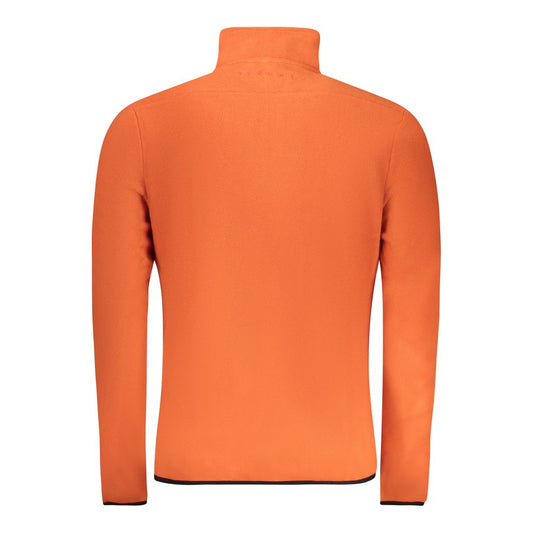 Arancione Polyester Mens Sweatshirt