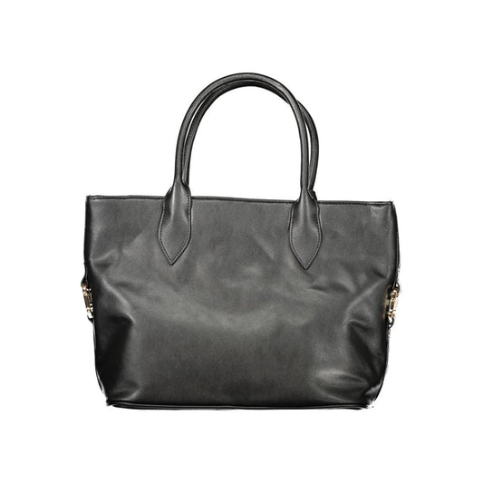 Black PVC Women Handbag
