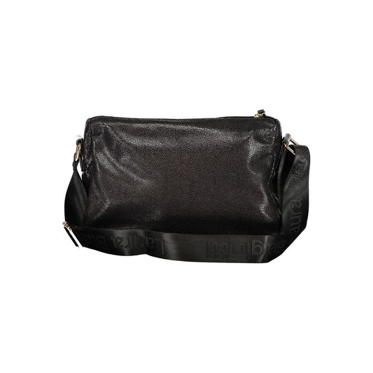 Black Polyester Women Handbag