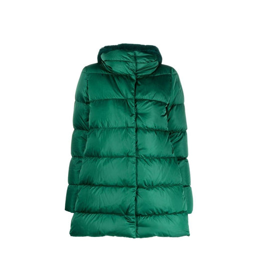 Green Polyester Coat