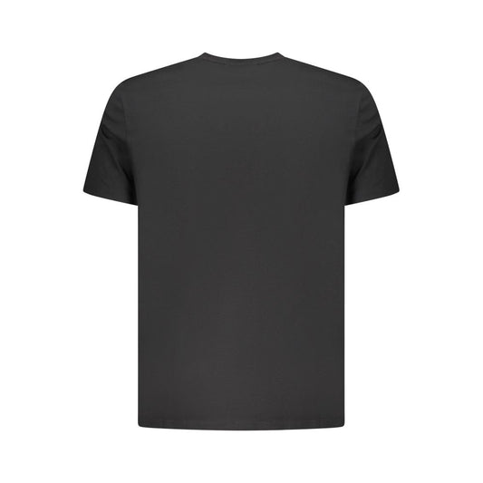 Black Cotton Men T-Shirt