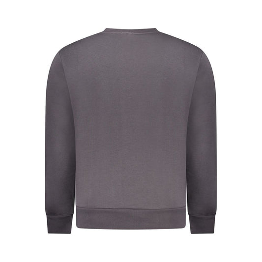Gray Cotton Men Sweatshirt