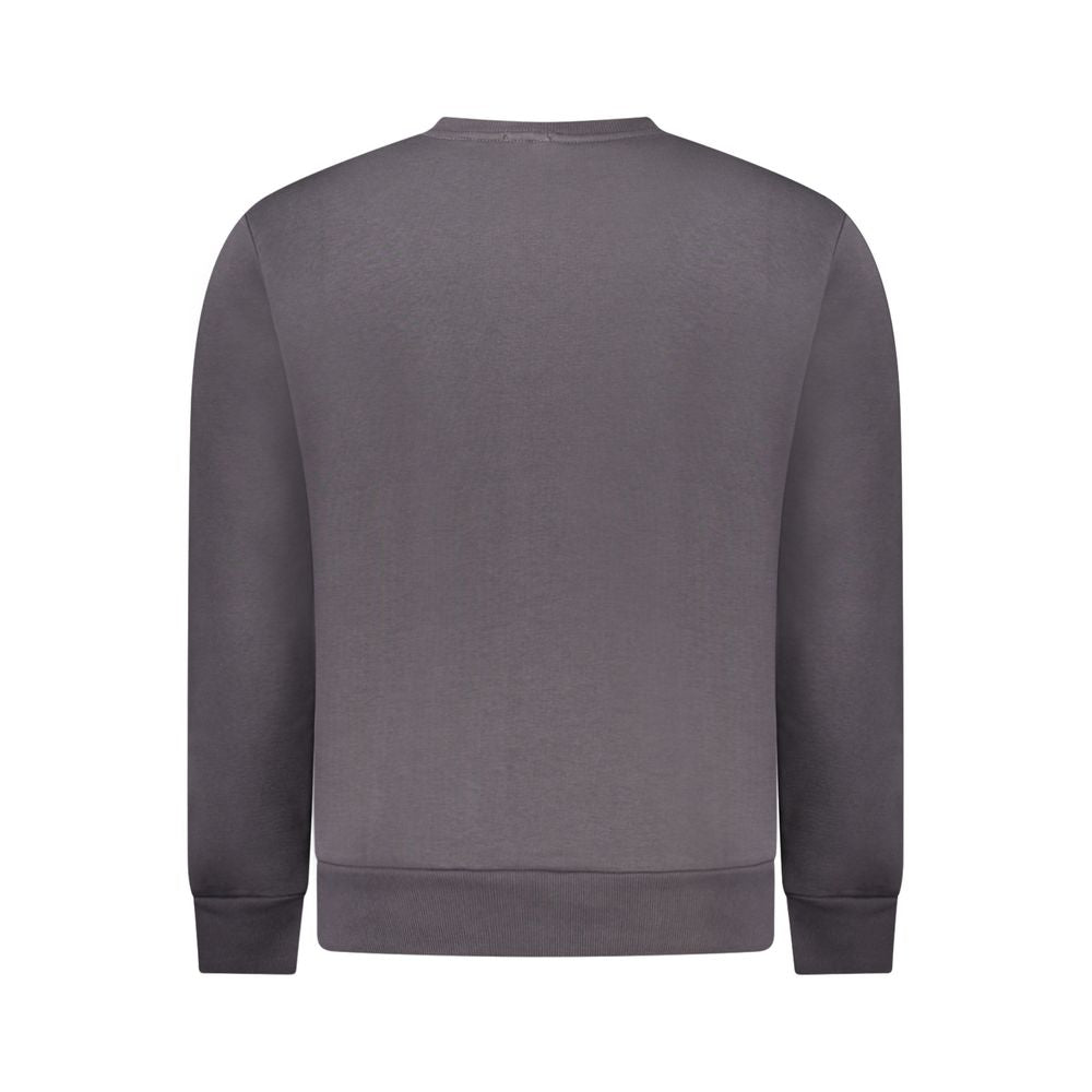 Gray Cotton Men Sweatshirt