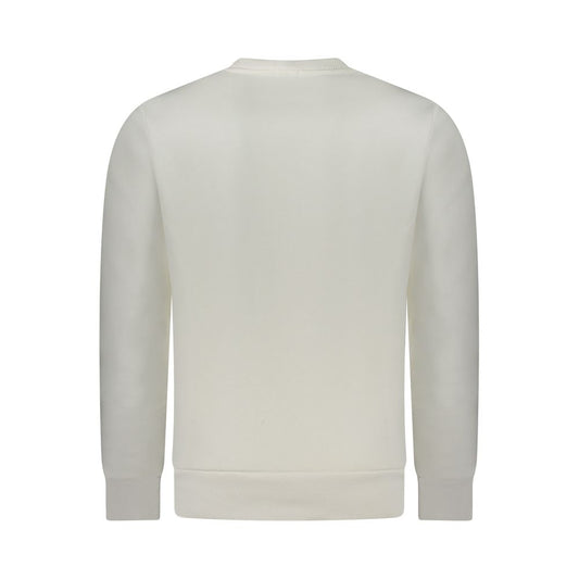 White Cotton Men Sweatshirt