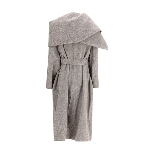 Brown Fleece Wool Coat