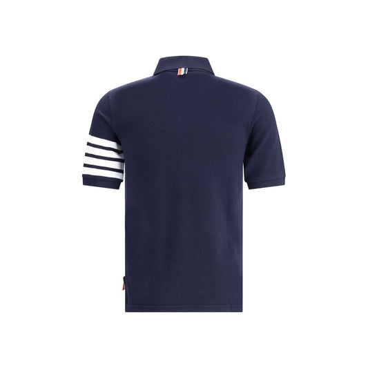 Blue Cotton Polo Shirt