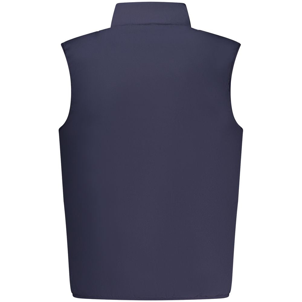 Blue Polyester Men's Jacket