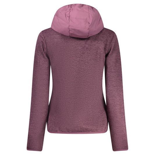 Purple Polyester Women Jacket