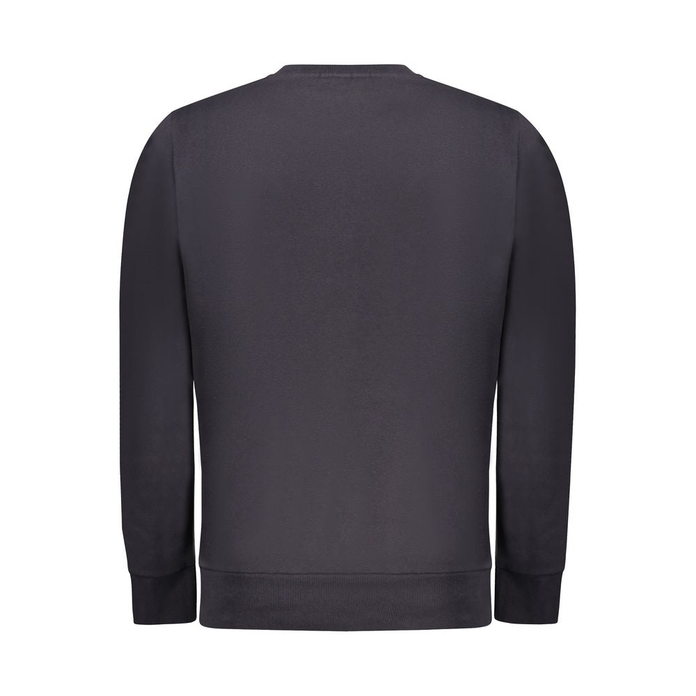 Blue Cotton Men Sweatshirt