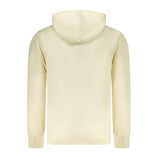 White Cotton Men's Hoodie Sweatshirt