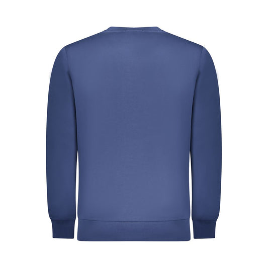 Blue Cotton Men Sweater