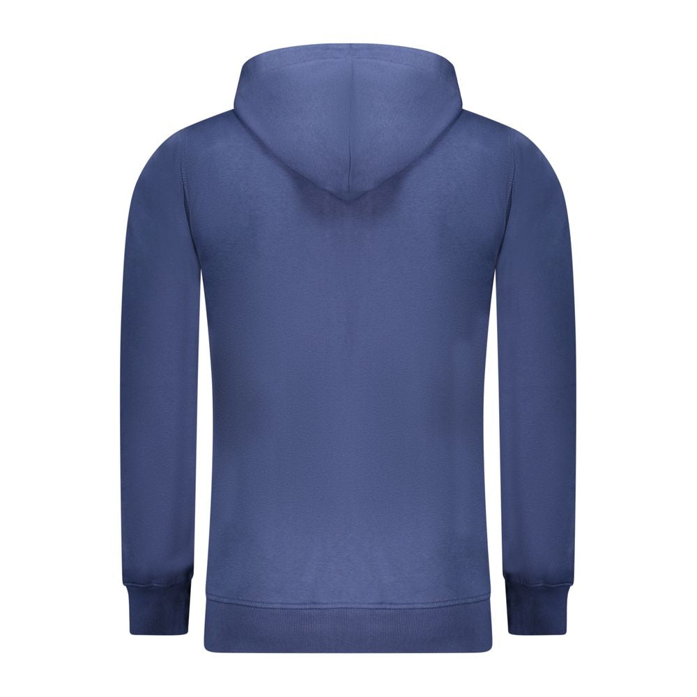 Blue Cotton Men's Hoodie