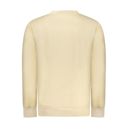 Beige Cotton Men Sweater
