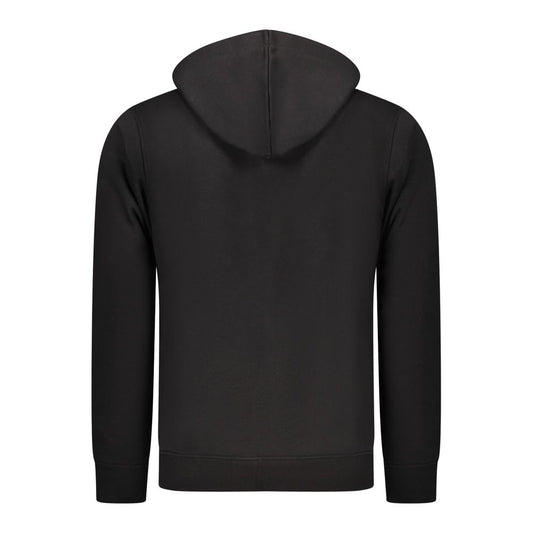 Black Cotton Men Sweater