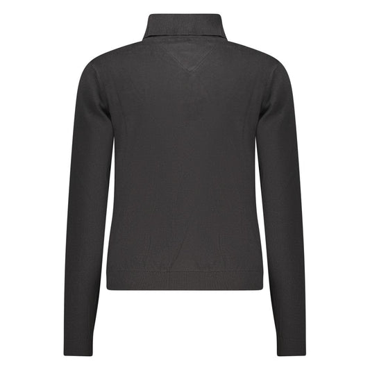 Black Cotton Women Sweater