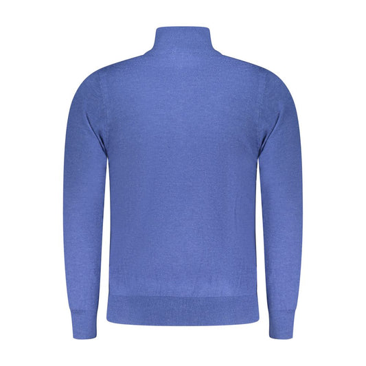 Blue Polyester Men's Sweater