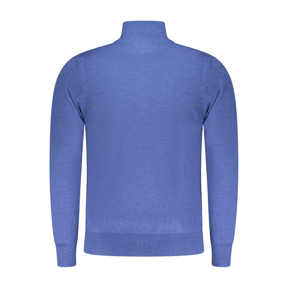 Blue Polyester Men's Sweater
