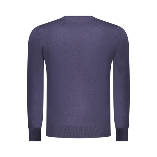 Blue Polyester Men's Sweater