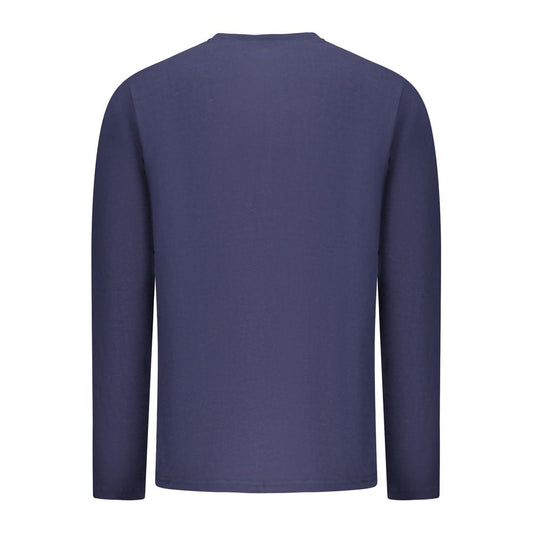 Blue Cotton Men's T-Shirt