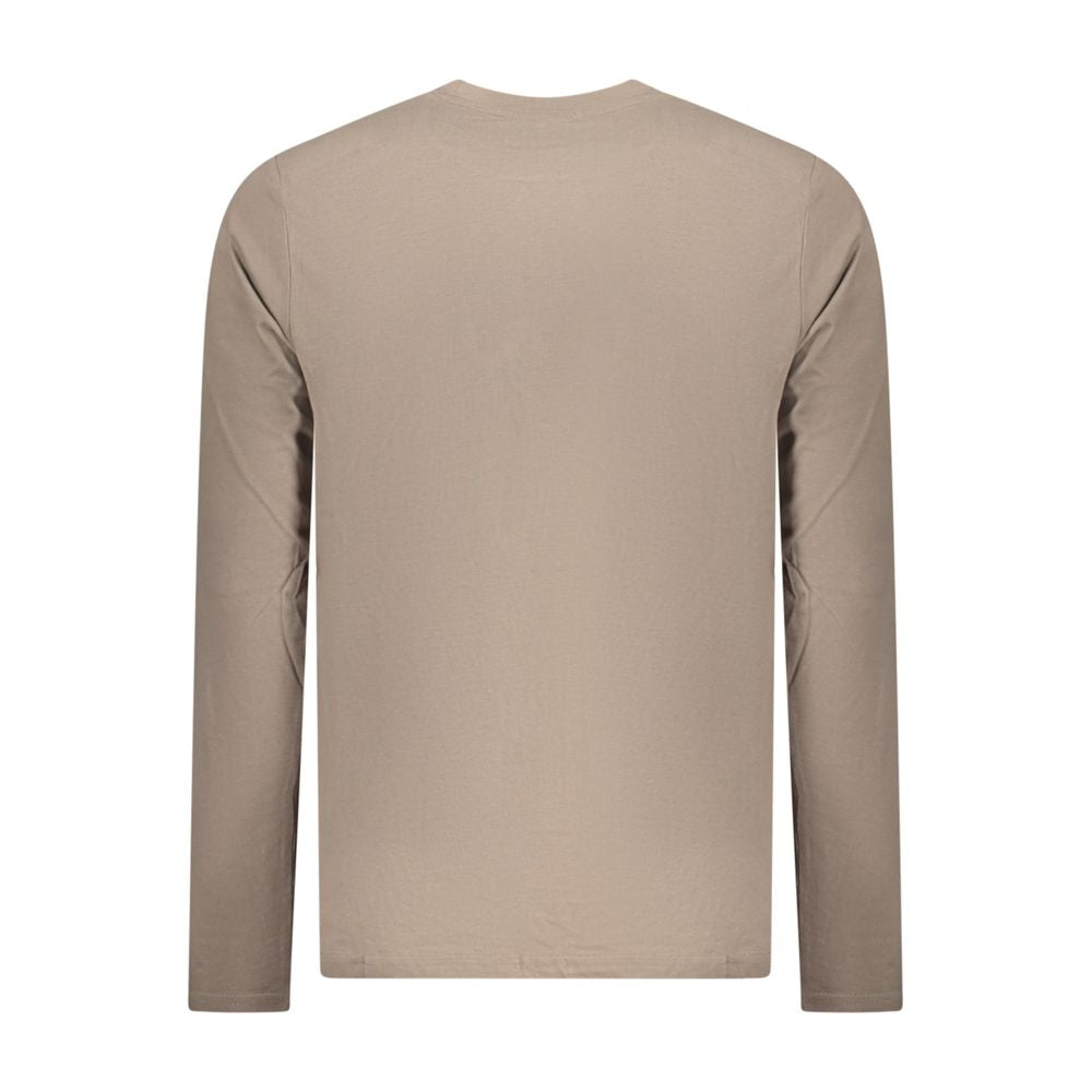 Marrone Cotton Men T-Shirt