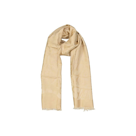 Beige Silk Scarf