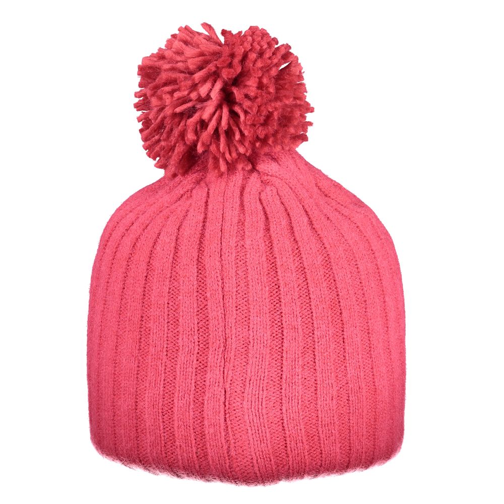 Pink Polyester Women Hat