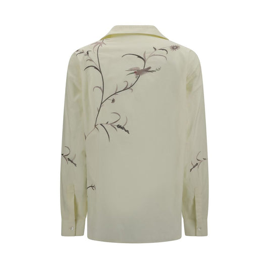 Yellow Cotton Pattern Shirt