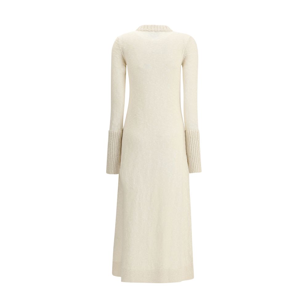 White Cashmere Casual Dress