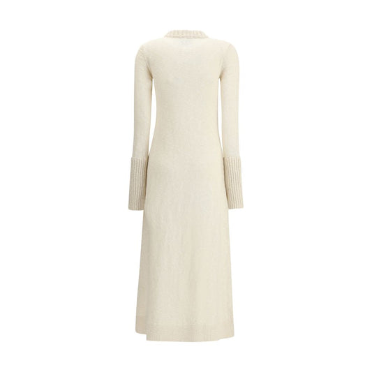 White Cashmere Casual Dress