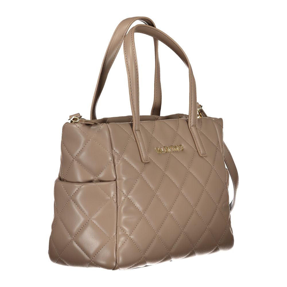 Brown Polyurethane Women's Bag