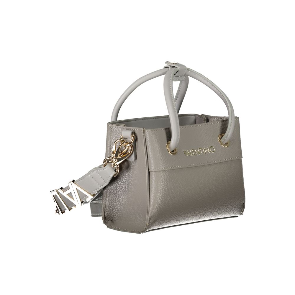 Gray Polyethylene Women Handbag