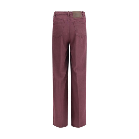 Purple Tencel Relaxed Fit Jeans