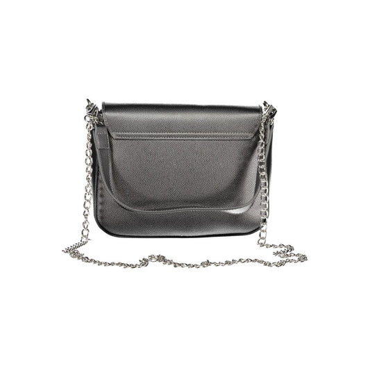 Grey Polyurethane Women's Bag